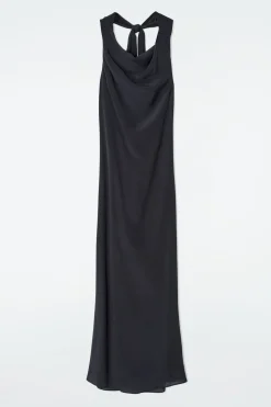 COWL-NECK MAXI DRESS