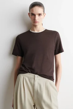 CREW-NECK LINEN T-SHIRT