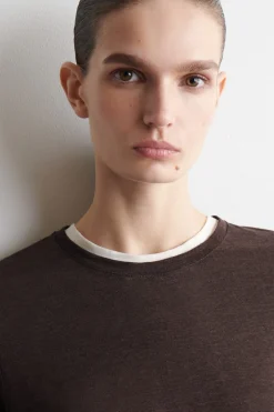 CREW-NECK LINEN T-SHIRT