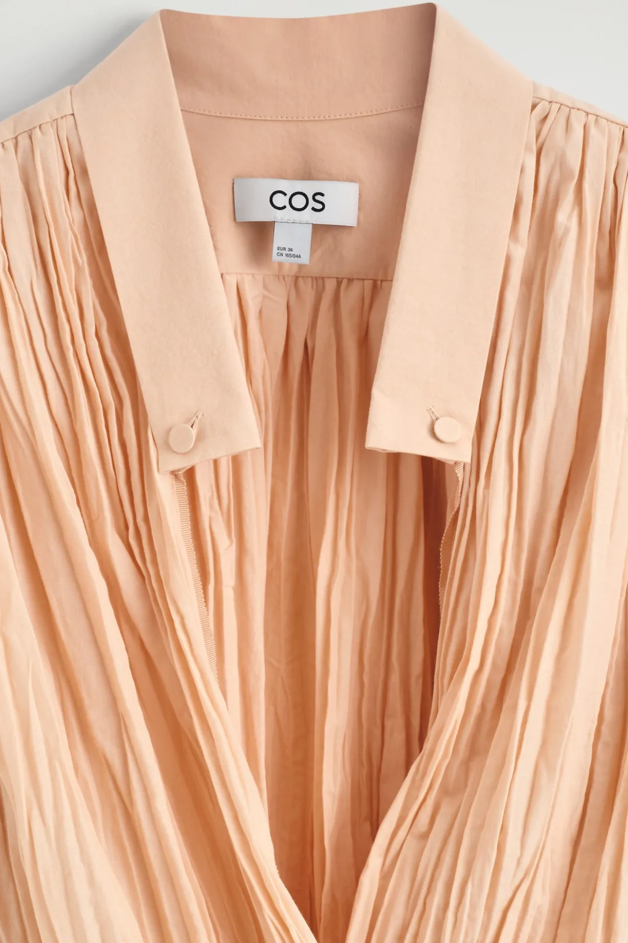 CRINKLED WRAP-OVER BLOUSE