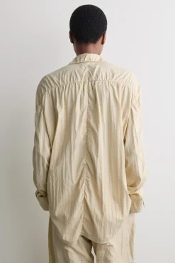 CRINKLED-SILK SHIRT
