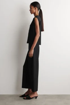 CROPPED STRAIGHT-LEG PANTS