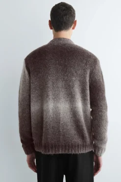 DEGRADE ALPACA-BLEND CARDIGAN
