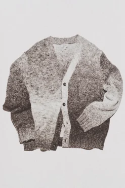 DEGRADE ALPACA-BLEND CARDIGAN