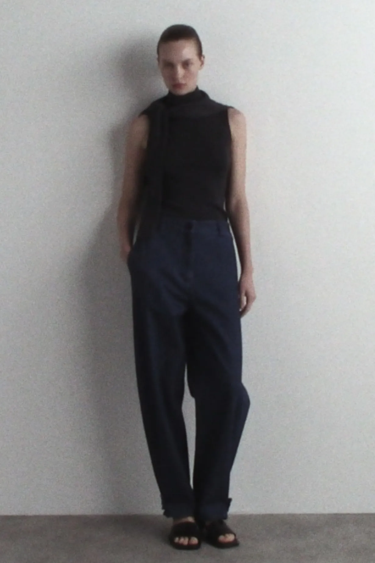 DENIM TULIP PANTS
