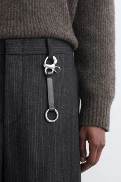 DOUBLE-ENDED LEATHER LANYARD