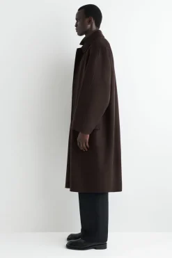 DOUBLE-FACED WOOL LONG CAR COAT