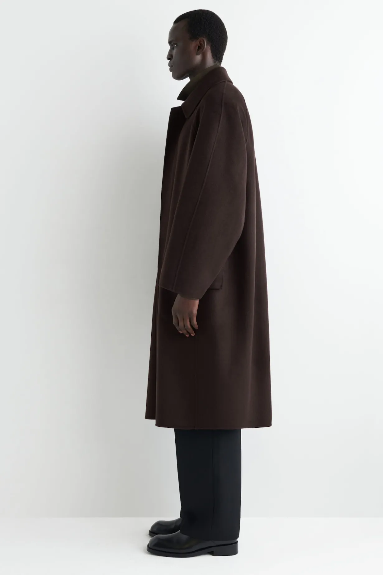 DOUBLE-FACED WOOL LONG CAR COAT