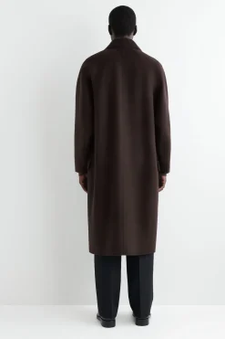 DOUBLE-FACED WOOL LONG CAR COAT