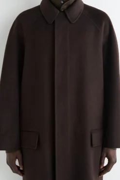 DOUBLE-FACED WOOL LONG CAR COAT