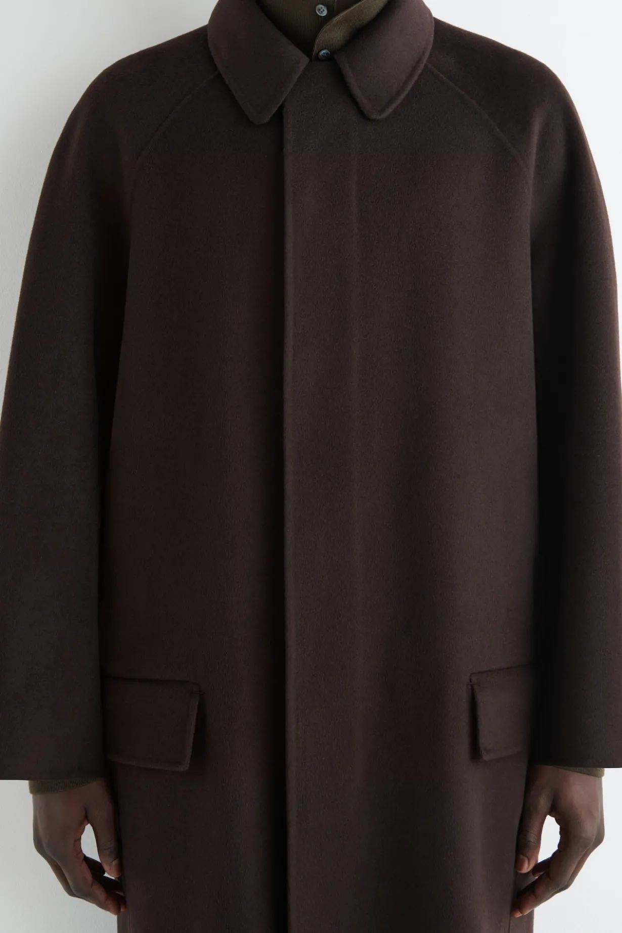 DOUBLE-FACED WOOL LONG CAR COAT