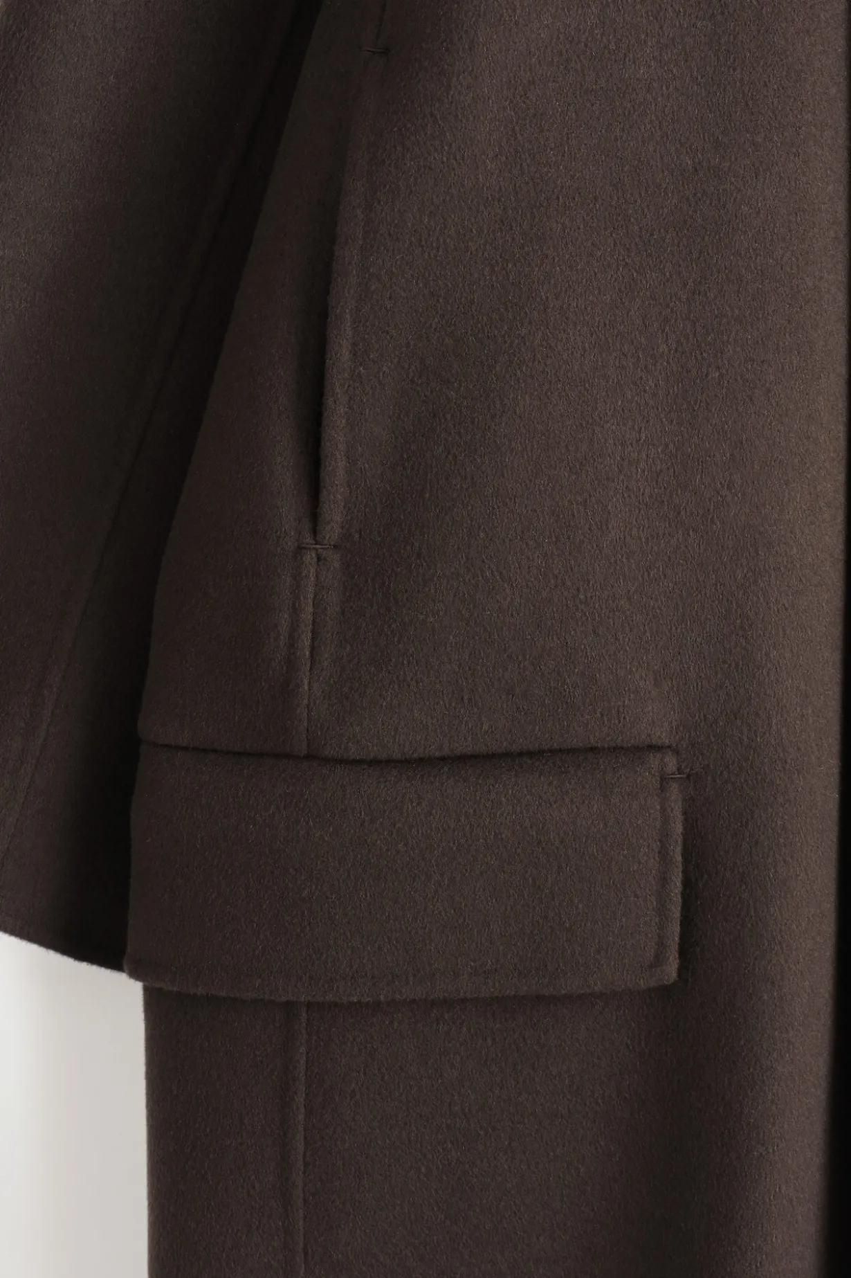 DOUBLE-FACED WOOL LONG CAR COAT