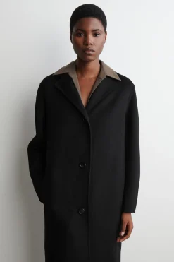 DOUBLE-FACED WOOL LONG COAT