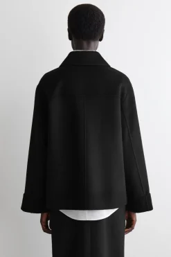 DOUBLE-FACED WOOL SHORT JACKET