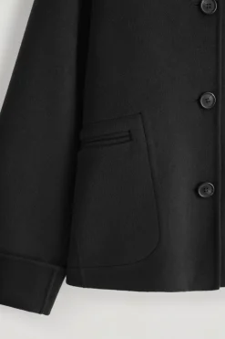 DOUBLE-FACED WOOL SHORT JACKET