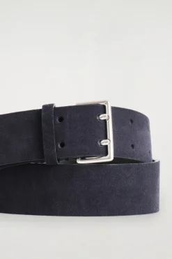 DOUBLE-PRONG SUEDE BELT