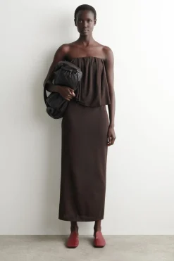 DRAPED LEATHER MULES