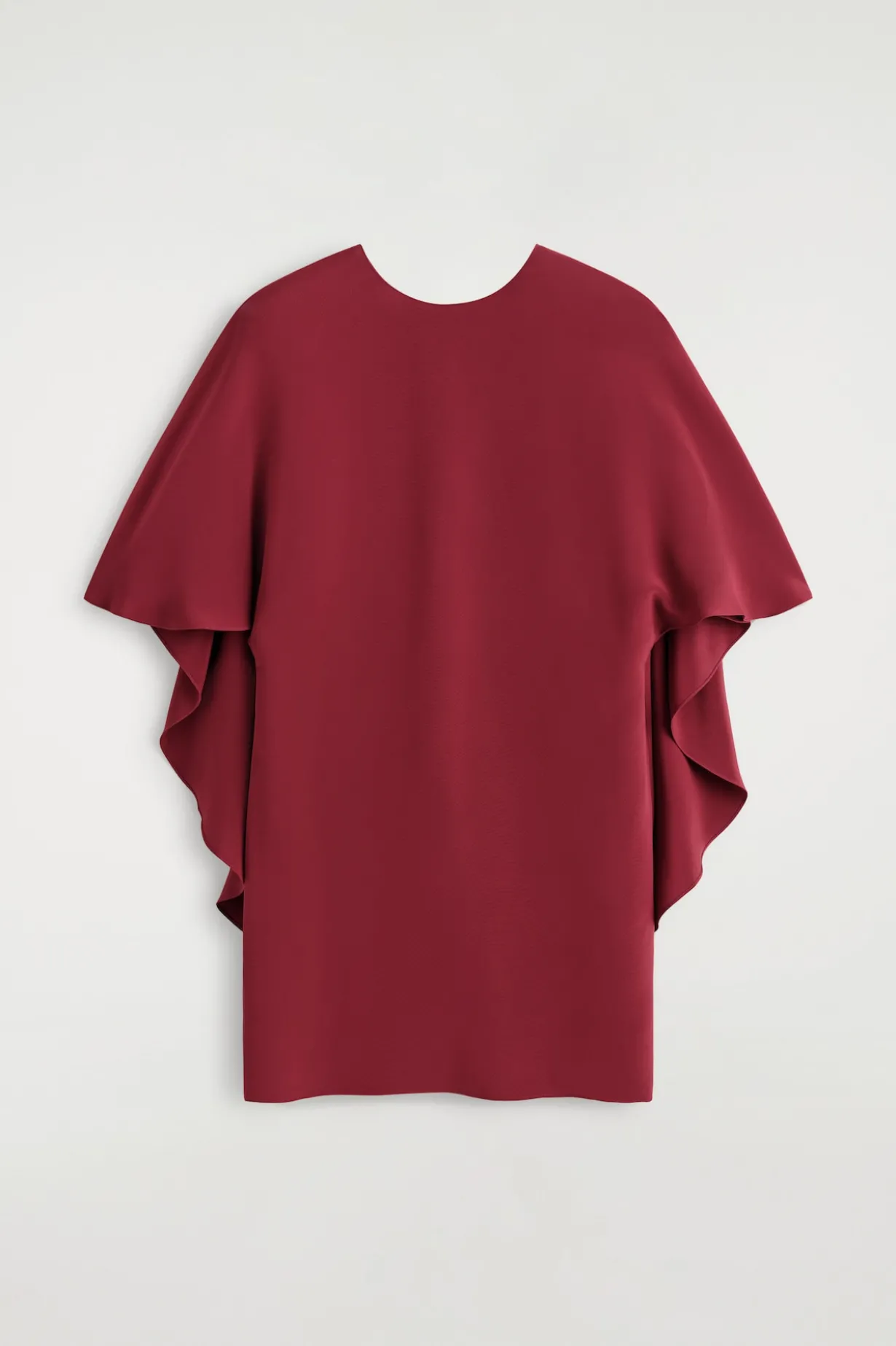 DRAPED SILK MINI DRESS