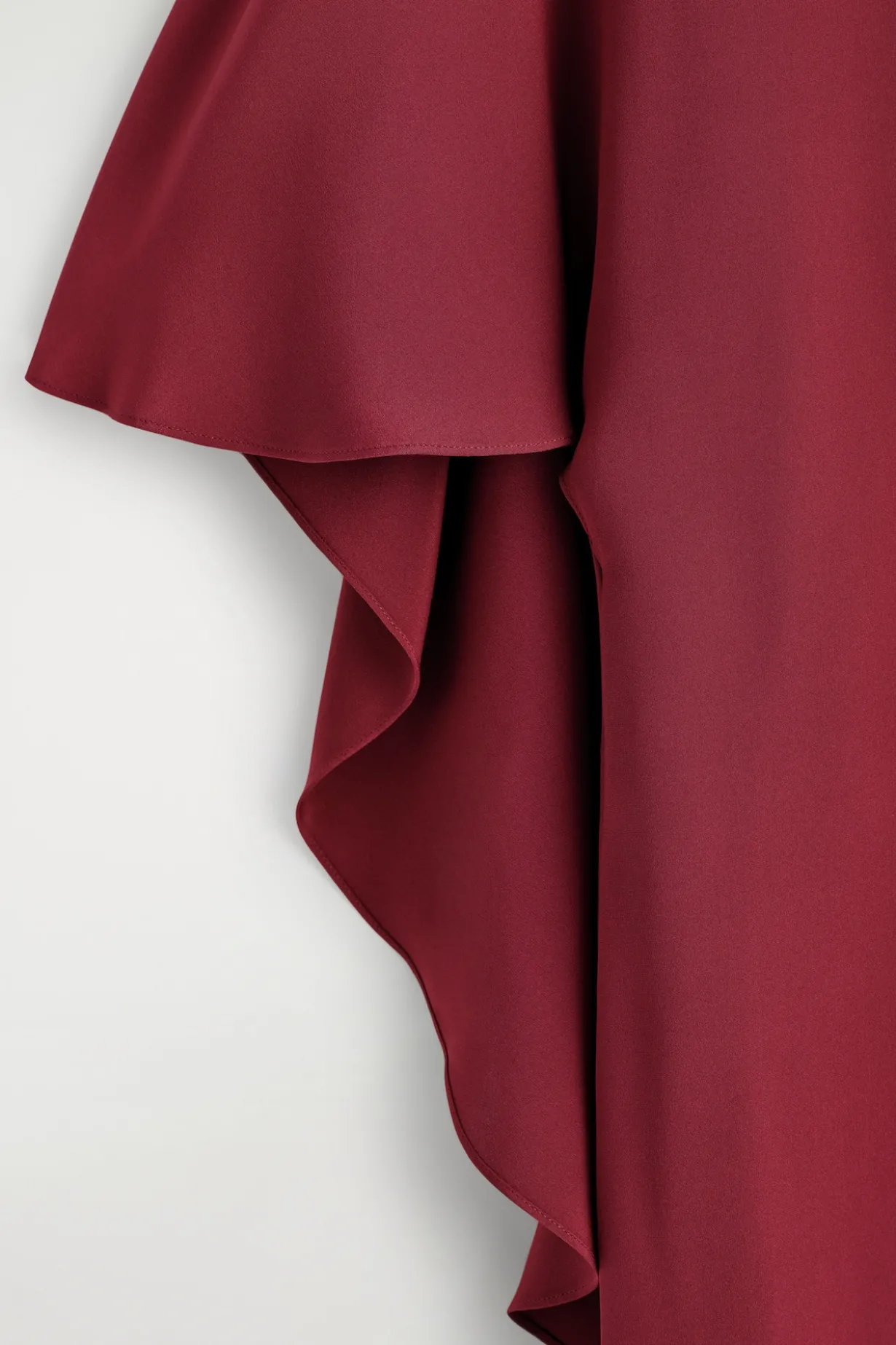 DRAPED SILK MINI DRESS