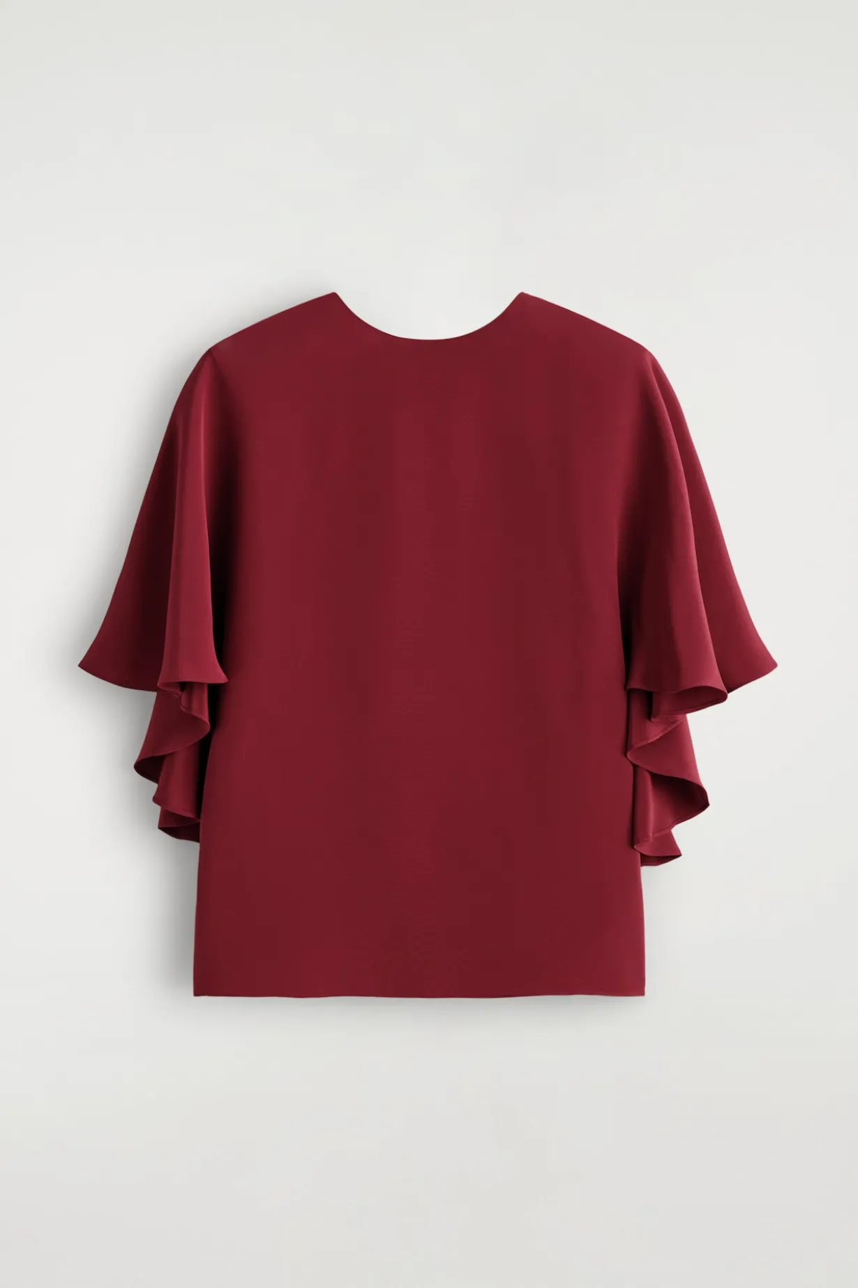 DRAPED SILK TOP