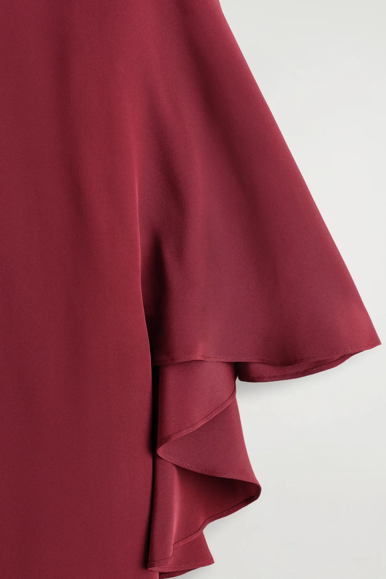 DRAPED SILK TOP