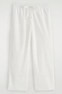 DRAWSTRING COTTON PANTS