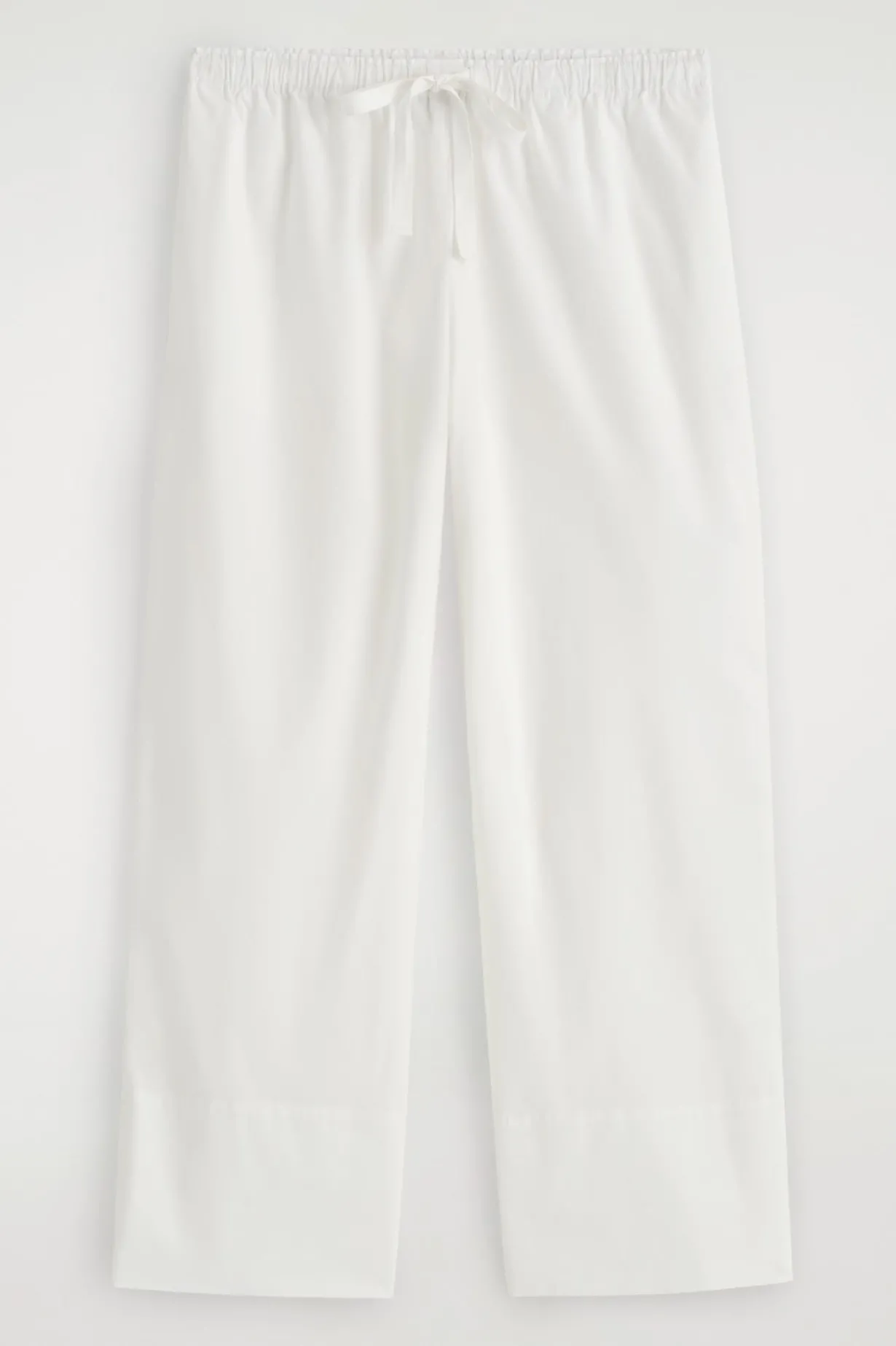 DRAWSTRING COTTON PANTS