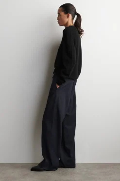 DRAWSTRING DENIM PANTS