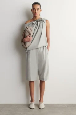 DROPPED-CROTCH TAILORED SHORTS