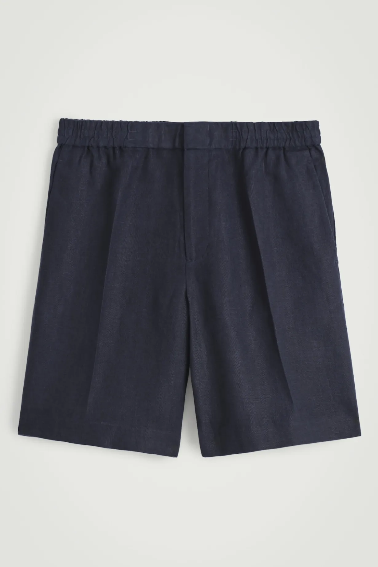 ELASTICATED LINEN SHORTS