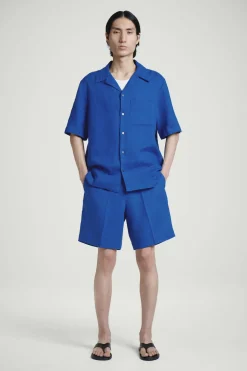 ELASTICATED LINEN SHORTS