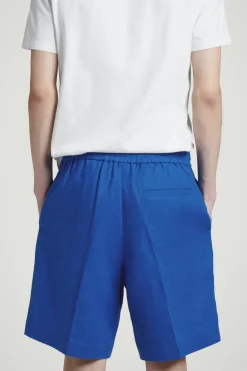 ELASTICATED LINEN SHORTS
