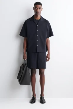 ELASTICATED PANELED JERSEY SHORTS