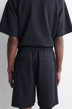 ELASTICATED PANELED JERSEY SHORTS