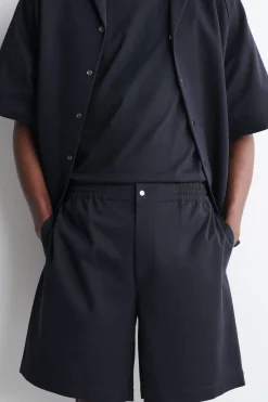 ELASTICATED PANELED JERSEY SHORTS