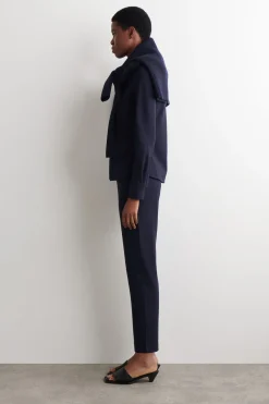 ELASTICATED STRAIGHT-LEG JERSEY PANTS