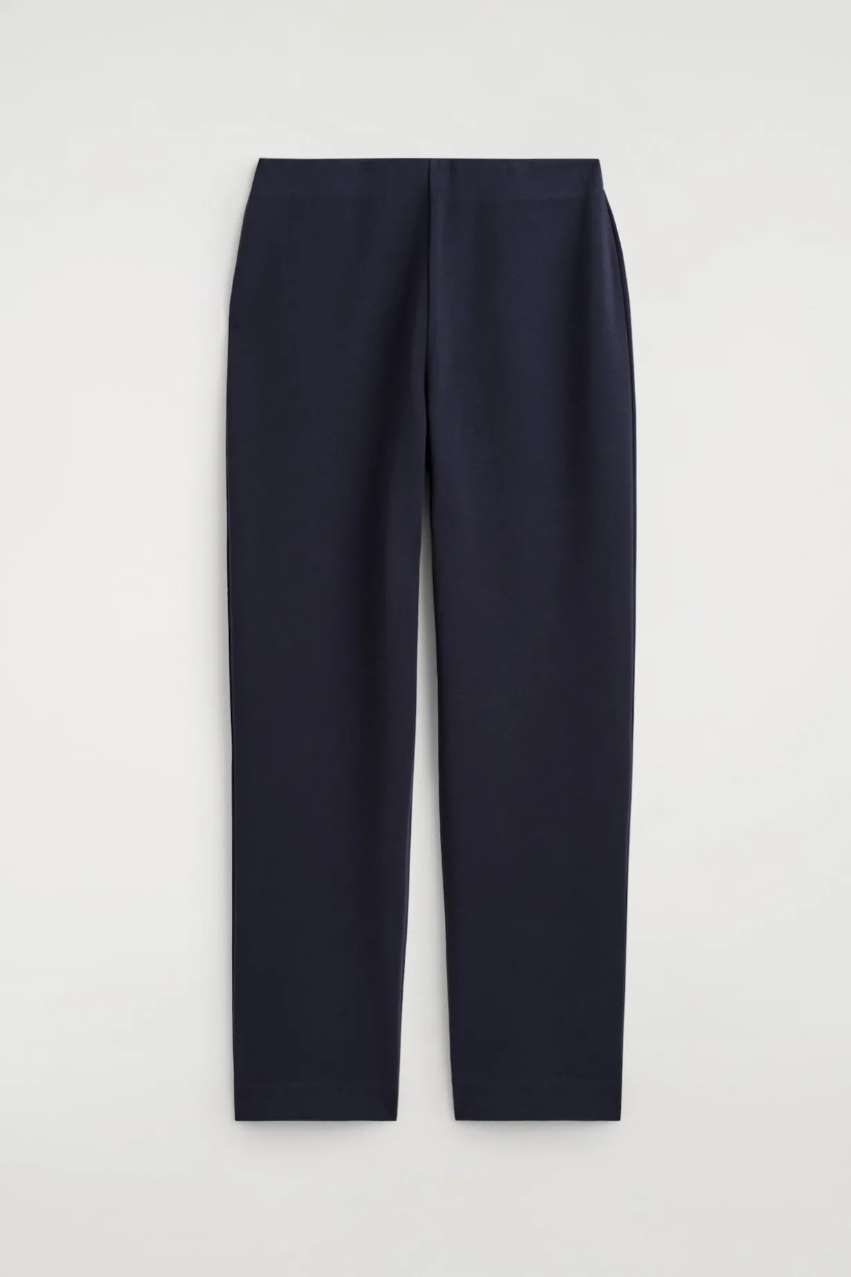ELASTICATED STRAIGHT-LEG JERSEY PANTS
