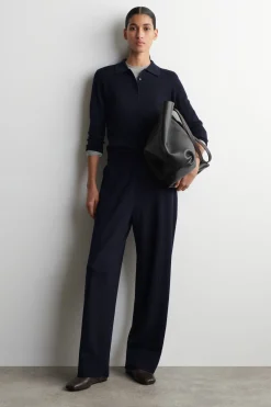 ELASTICIZED MERINO WOOL PANTS