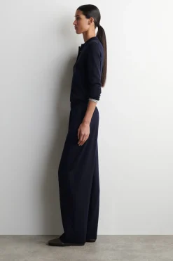 ELASTICIZED MERINO WOOL PANTS