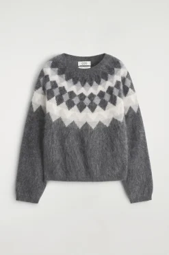 FAIR ISLE BRUSHED-CASHMERE SWEATER