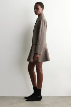 FLARED JERSEY MINI SKIRT