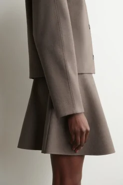 FLARED JERSEY MINI SKIRT