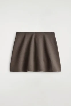 FLARED JERSEY MINI SKIRT