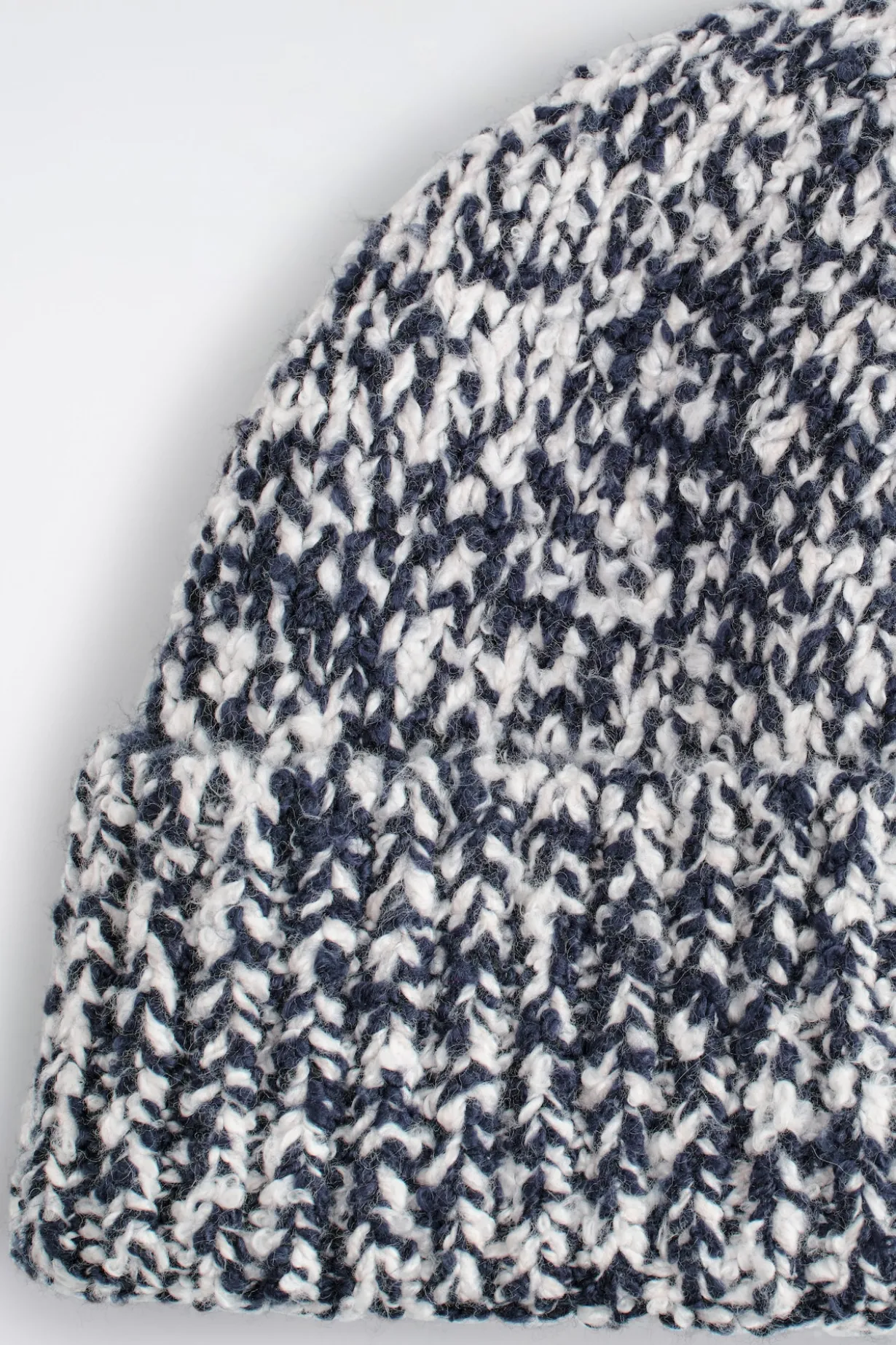 FLECKED WOOL-BLEND BEANIE