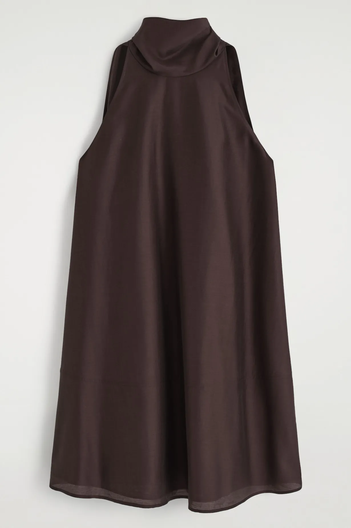 FLUID HALTERNECK MINI DRESS