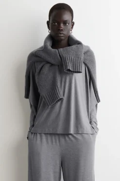 FLUID JERSEY LONG-SLEEVED TOP
