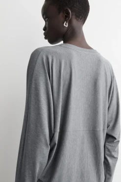 FLUID JERSEY LONG-SLEEVED TOP
