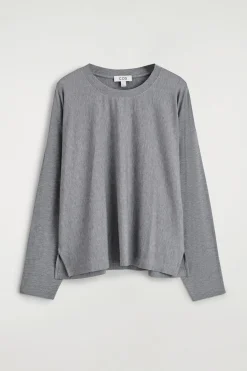 FLUID JERSEY LONG-SLEEVED TOP