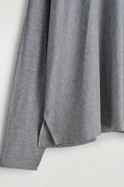 FLUID JERSEY LONG-SLEEVED TOP