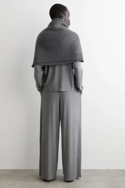 FLUID JERSEY WIDE-LEG PANTS